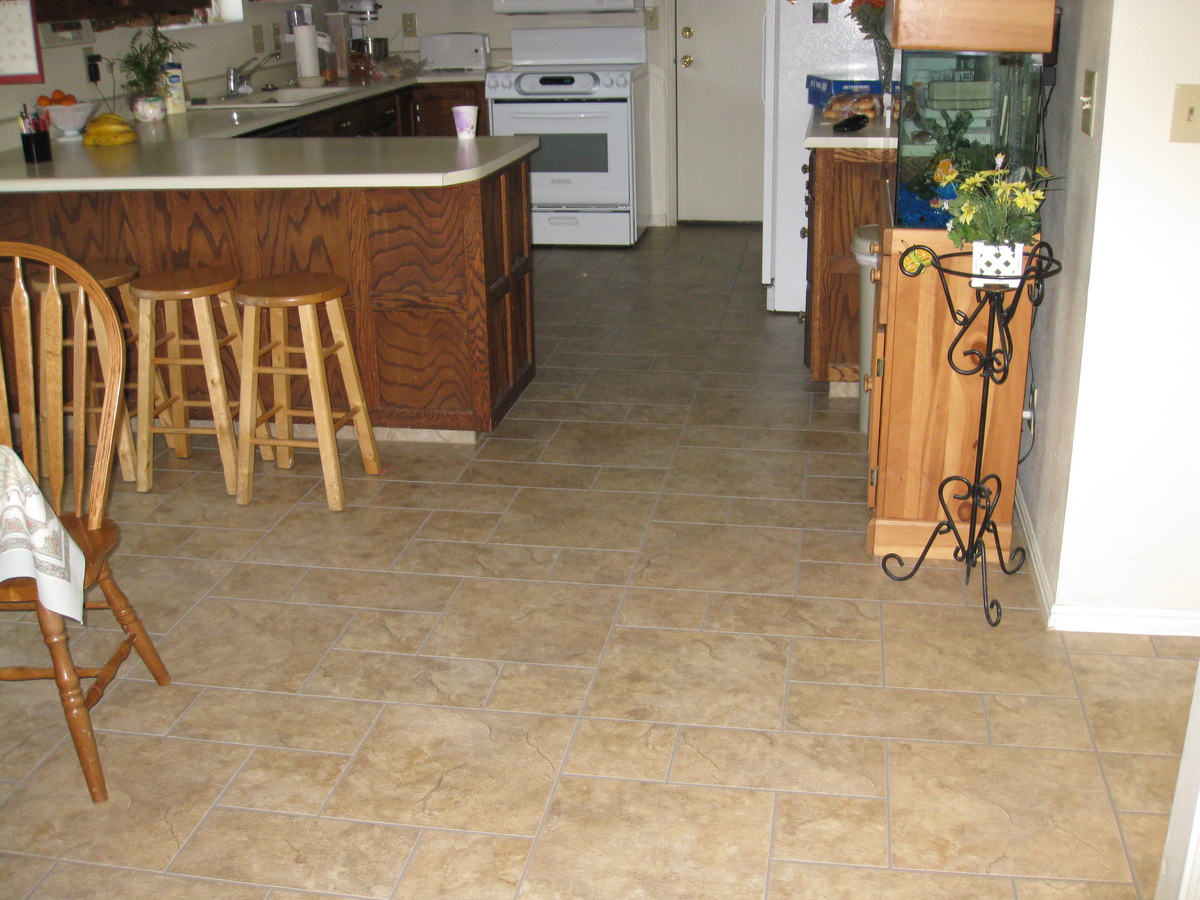 green kitchen-floors
