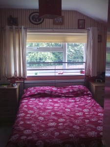 bedroom makeover, diy projects add_interest_to_plain_wallpaper