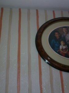 close-up of wall paper close-up_painted_wallpaper