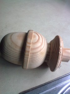 Newel cap wooden_newel_cap